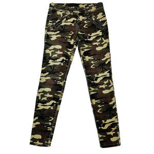 Kut from the Kloth Size 4 Camo Moto Pants Women Mia Toothpick Ankle Skinny Jeans